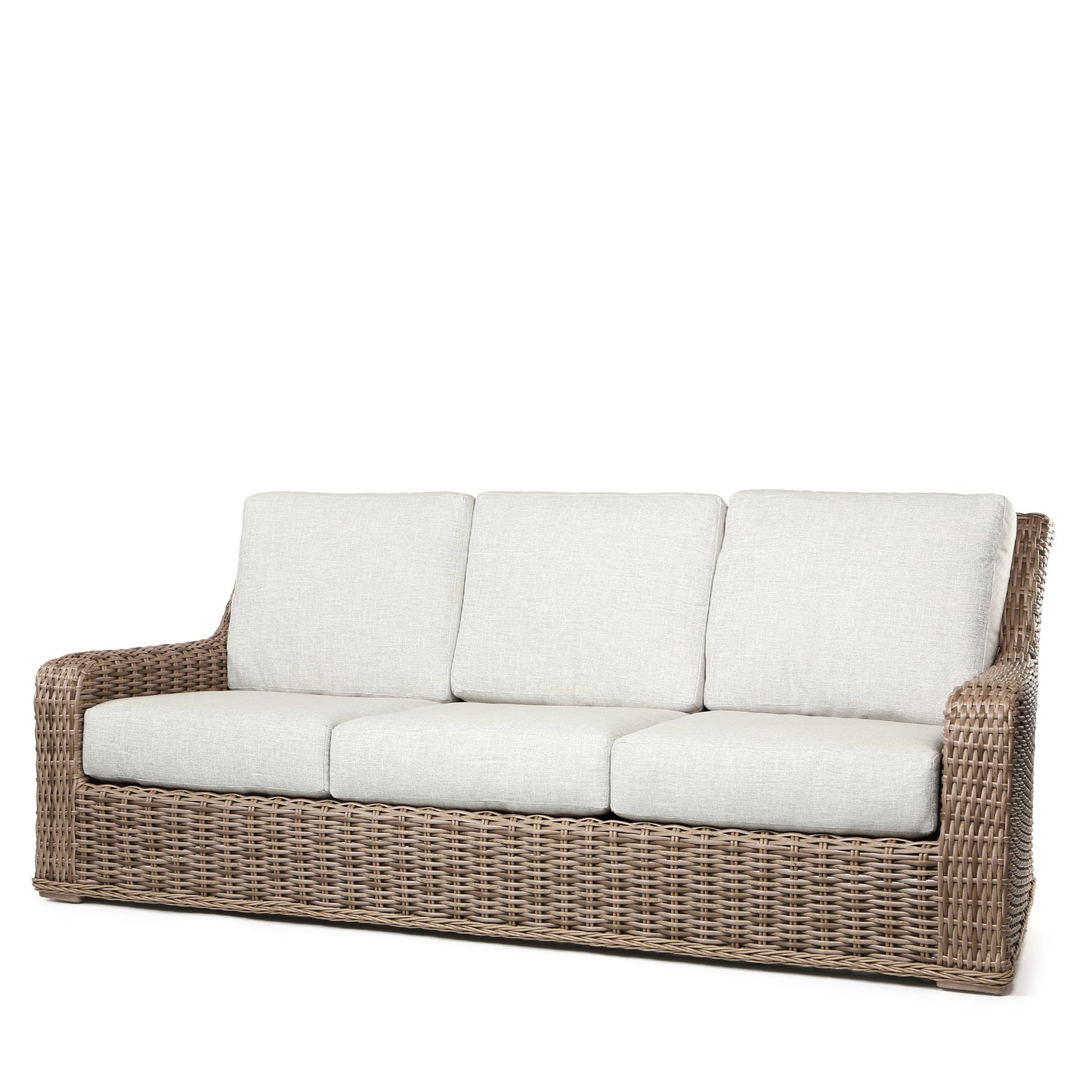 Laurent Sofa Driftwood Weave Fresco Flax Fabric, image 1