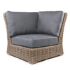 Laurent Square Corner Section Driftwood Weave Adena Denim Fabric