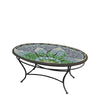 Lovina Oval Coffee Table Black Frame