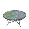 Lovina Round Coffee Table Pewter Frame