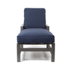 Luxe Chaise Lounge Blend Indigo Cushions Front