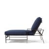 Luxe Chaise Lounge Blend Indigo Cushions Side