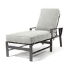 Luxe Chaise Lounge Panama Smoke Grey Cushions