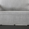 Luxe Dining Chair Panama Smoke Grey Cushions Fabric Detail