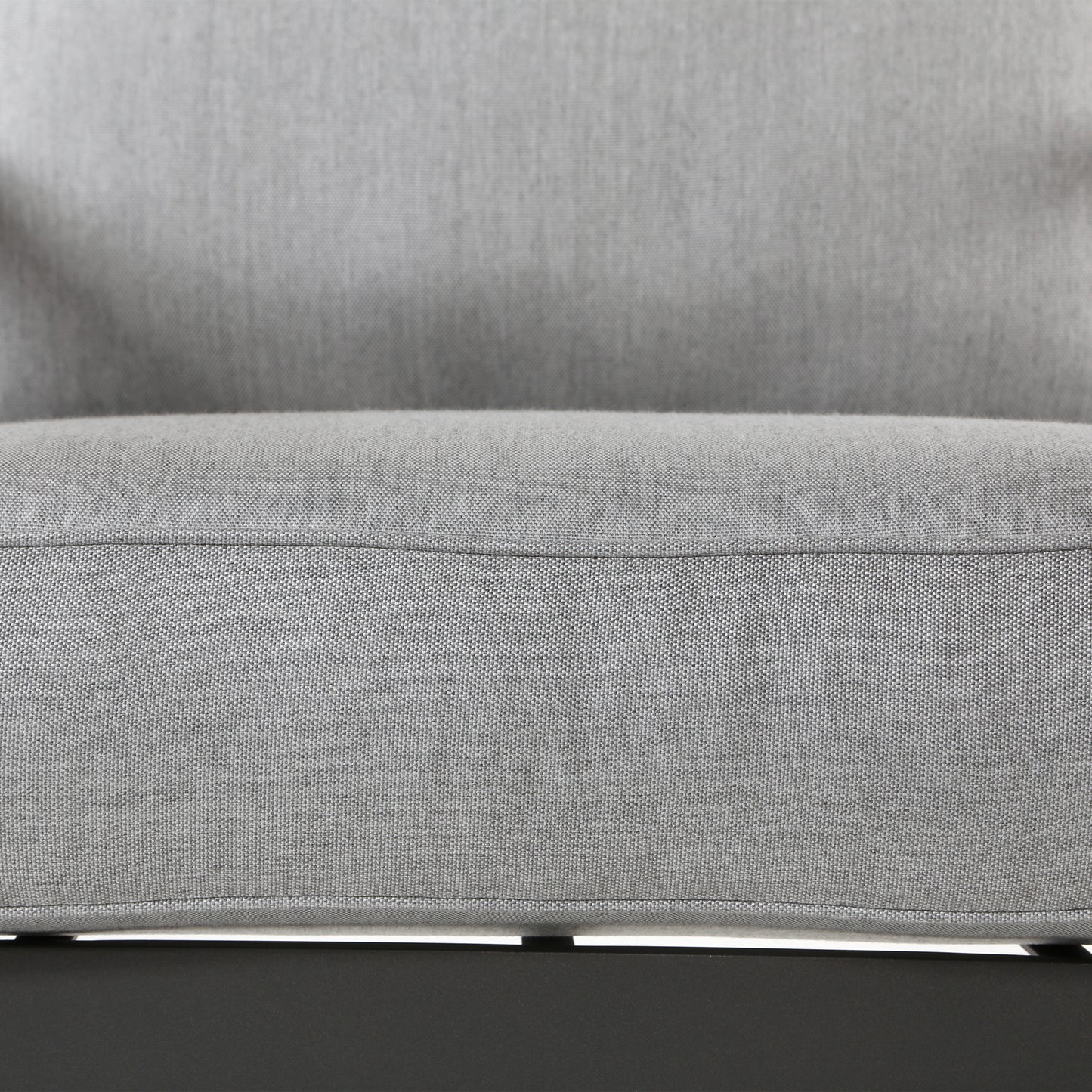 Luxe Dining Chair Panama Smoke Grey Cushions Fabric Detail, image 4