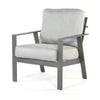 Luxe Dining Chair Panama Smoke Grey Cushions