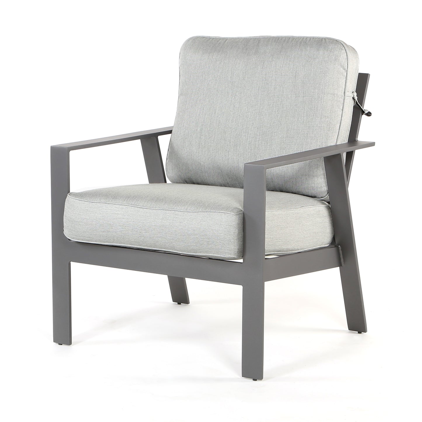 Luxe Dining Chair Panama Smoke Grey Cushions, image 9