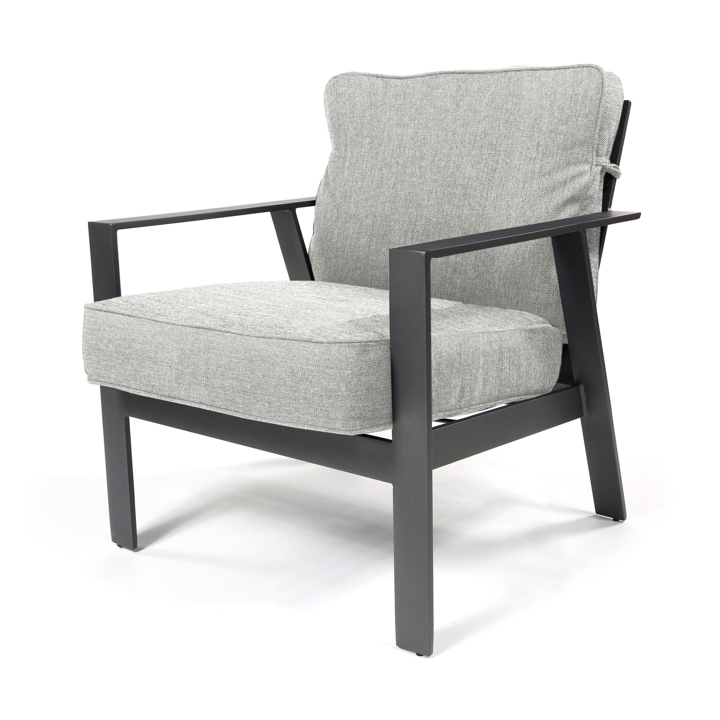 Luxe Lounge Chair Panama Smoke Grey Cushions, image 6