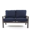 Luxe Loveseat Blend Indigo Cushions Front