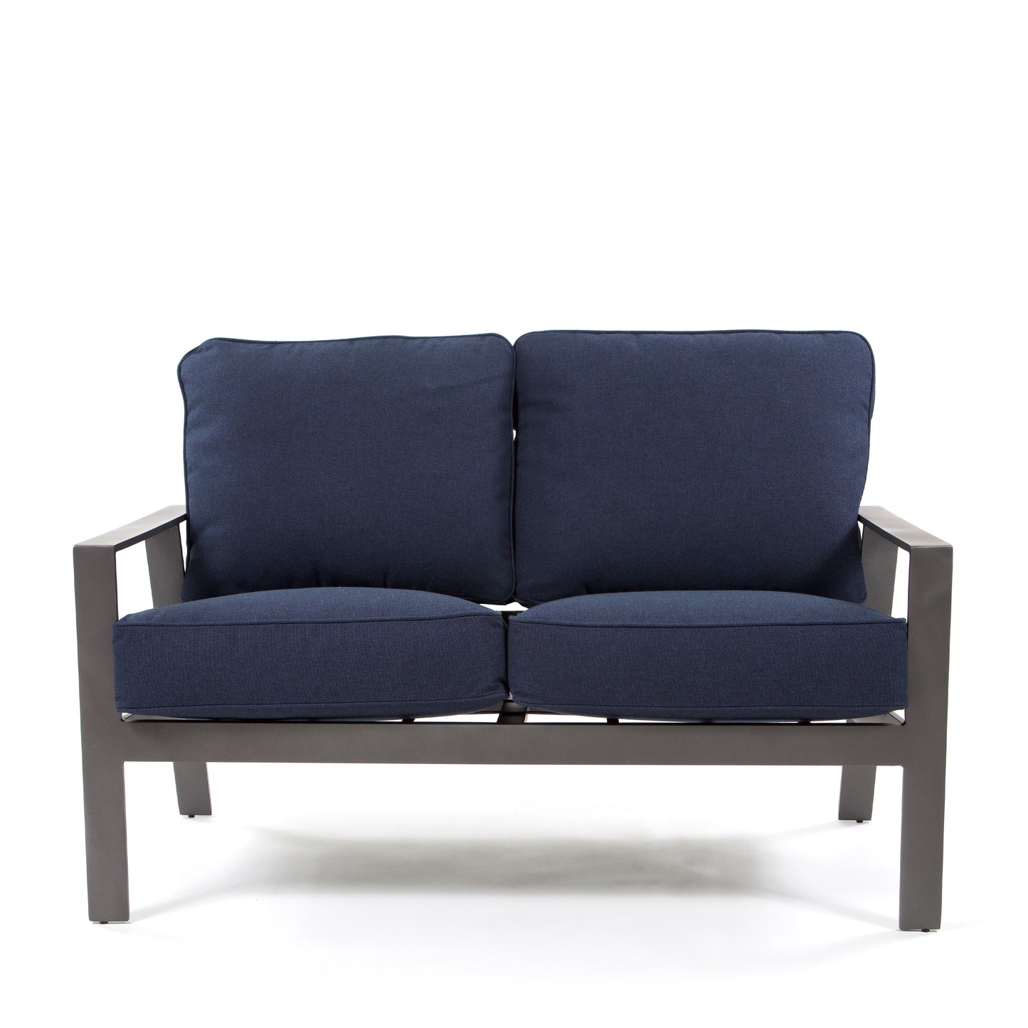 Luxe Loveseat Blend Indigo Cushions Front, image 3