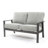 Luxe Loveseat Panama Smoke Grey Cushions