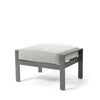 Luxe Ottoman Panama Smoke Grey Cushion