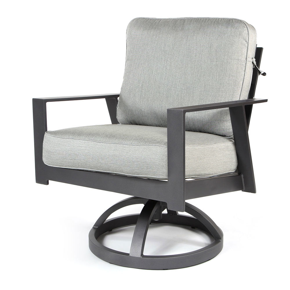 Luxe Swivel Dining Chair Smoke Grey, image 11