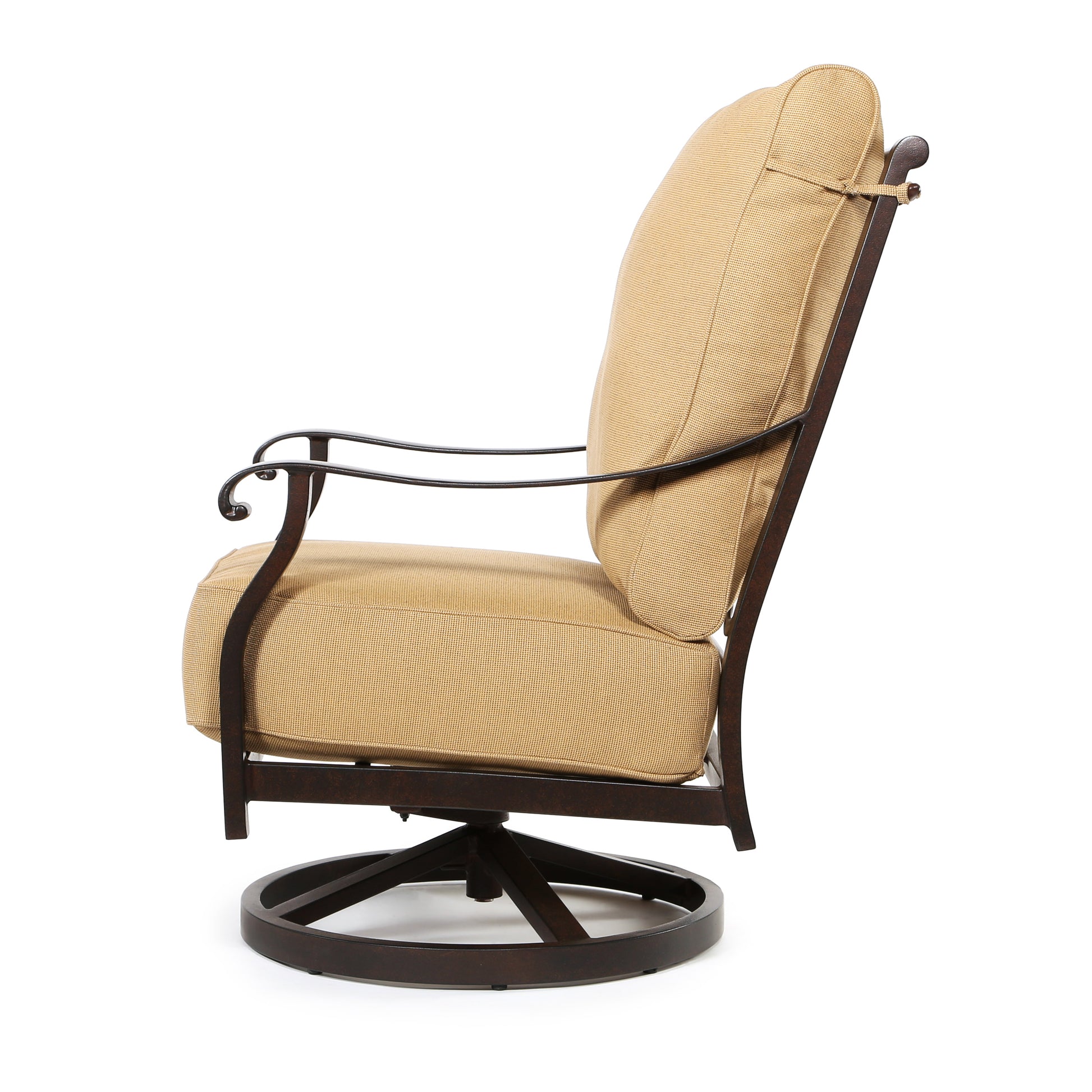 Madrid High Back Swivel Rocker Lounge Chair by Castelle Cast
