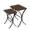 Mahogany Atlas Nesting Table Set Espresso Frame