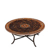 Mahogany Atlas Round Coffee Table Espresso Frame