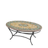 Malibu Oval Coffee Table Black Frame