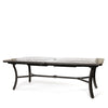 Mallin 44x128 F Top Extension Dining Table Weathered Charcoal Finish