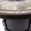 Melrose 48 Round Porcelain Top Fire Pit Frame Top Detail