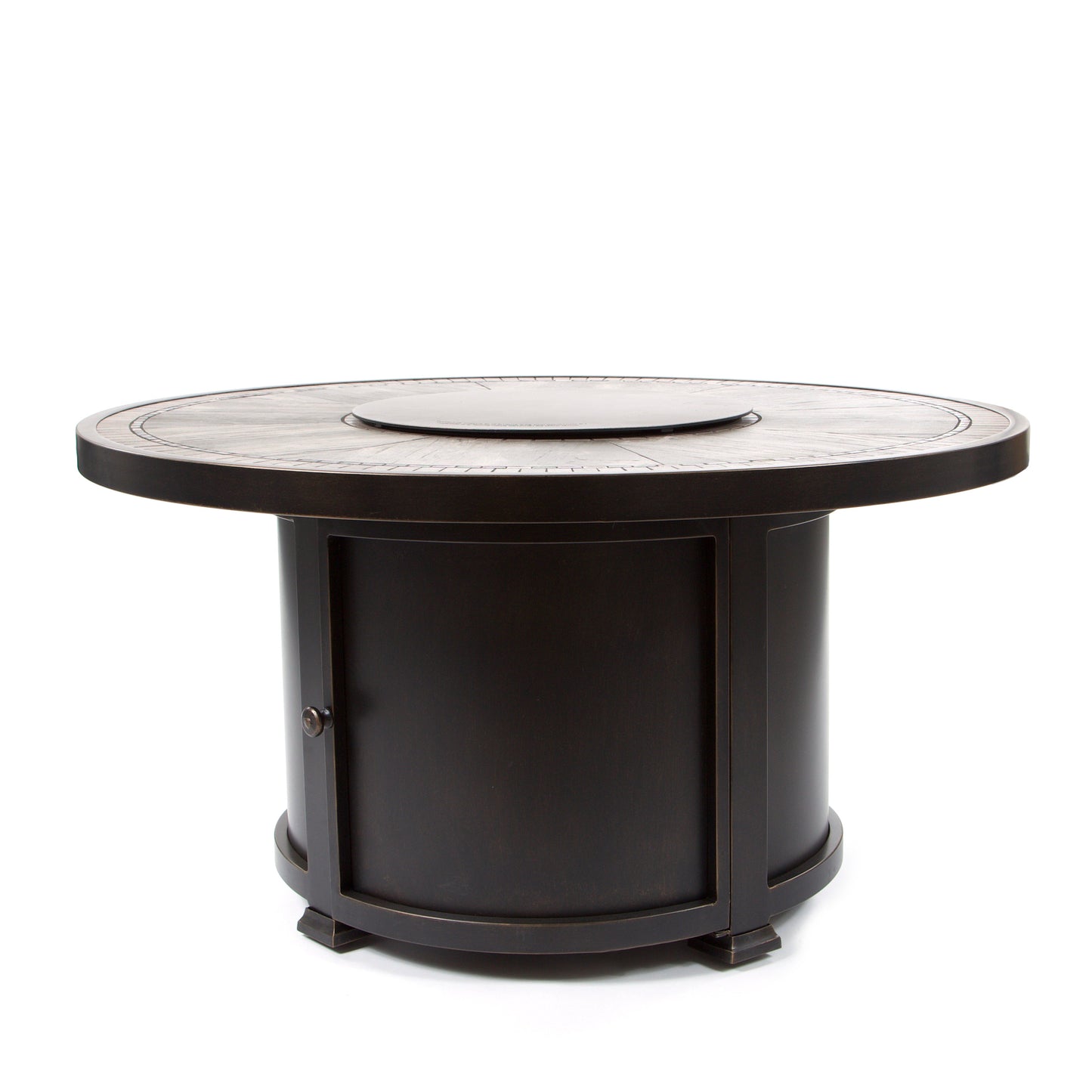 Melrose 48 Round Porcelain Top Fire Pit with Lid, image 2