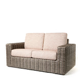 Mia Loveseat Brushed Clay Cushions Fog Weave