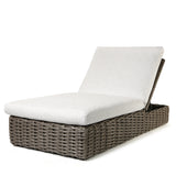 Mia Oversized Chaise Lounge Crosshatch Vapor Cushions Fog Weave