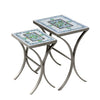 Miraval Nesting Table Set Pewter Frame