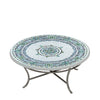 Miraval Round Coffee Table Pewter Frame