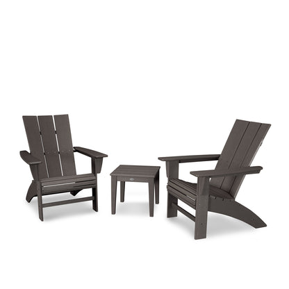 
                  Modern 3 Piece Curveback Adirondack Set Vintage Coffee - Image 20
                