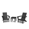 Modern Adirondack 3 Piece Set Black