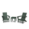 Modern Adirondack 3 Piece Set Green