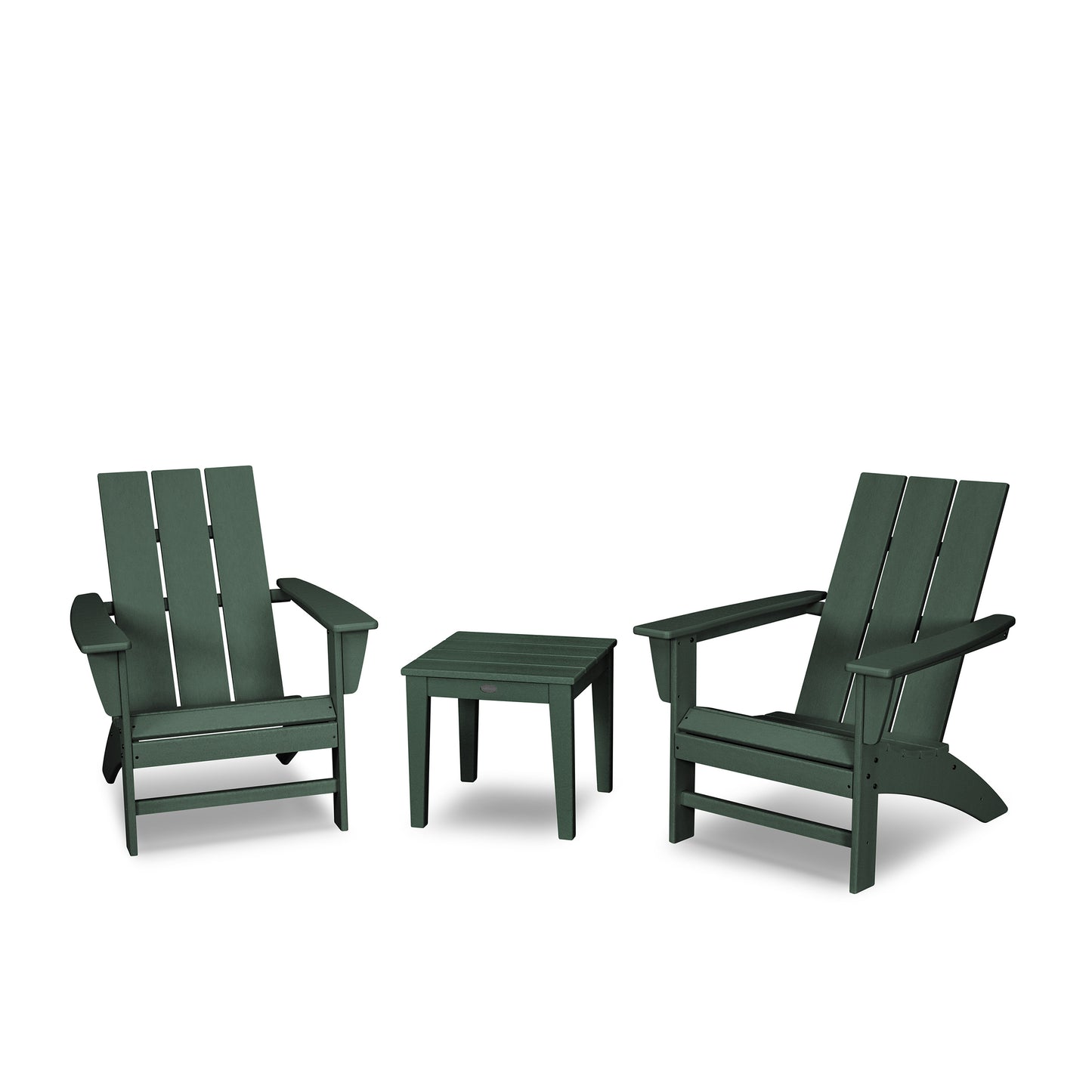 Modern Adirondack 3 Piece Set Green, image 6