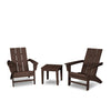 Modern Adirondack 3 Piece Set Mahogany