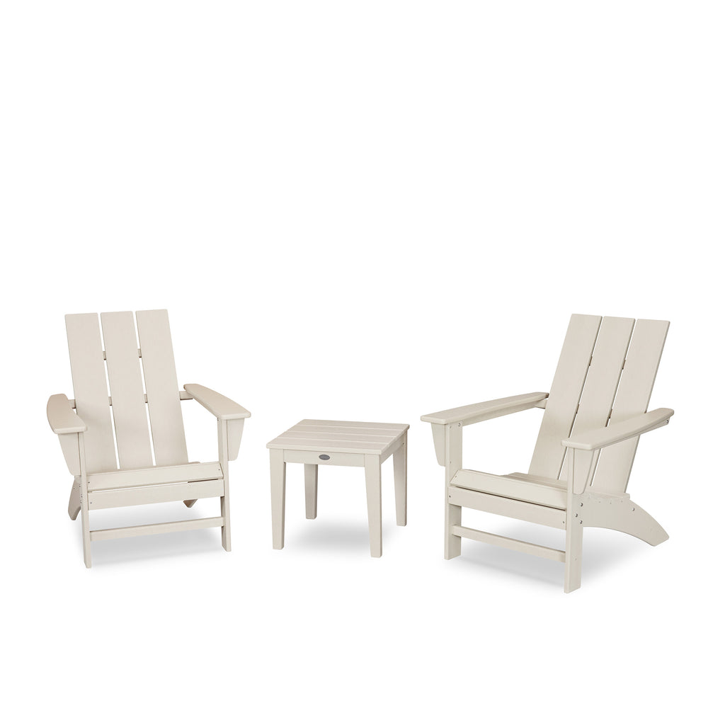 Modern Adirondack 3 Piece Set Sand