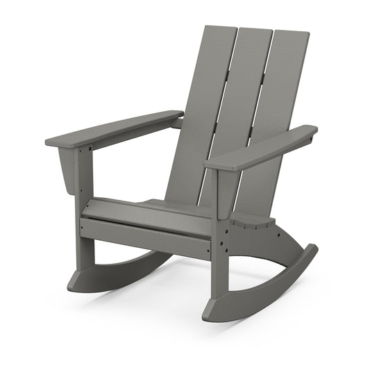 Modern Adirondack Rocking Chair Slate Gray