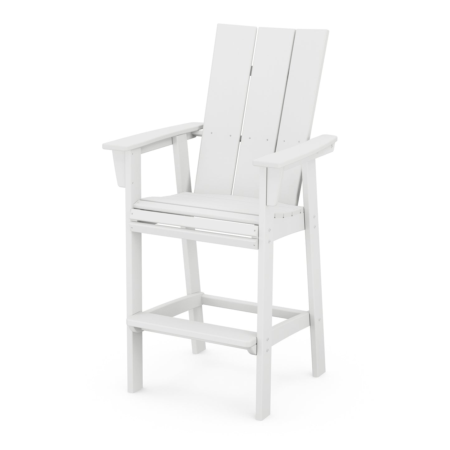 Modern Curveback Adirondack Bar Chair White, image 17