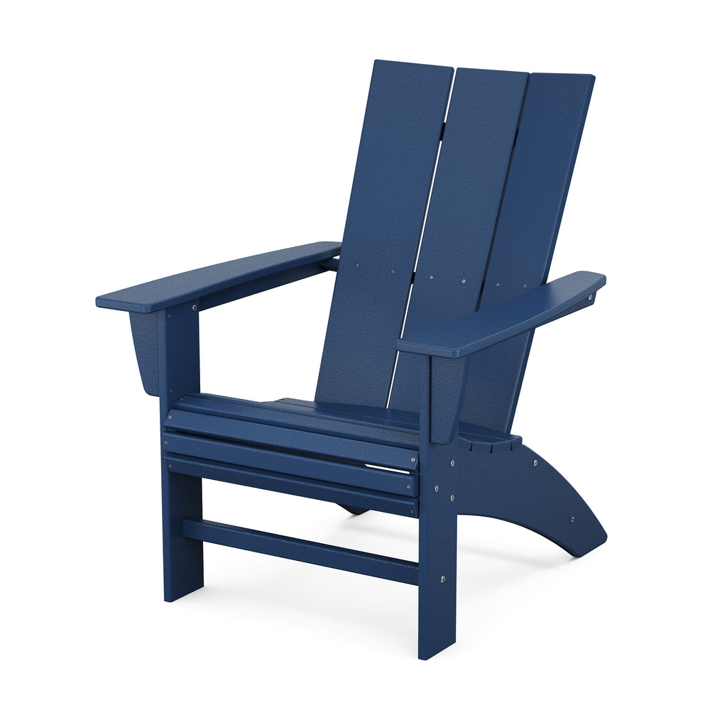 Modern Curveback Adirondack Chair Navy