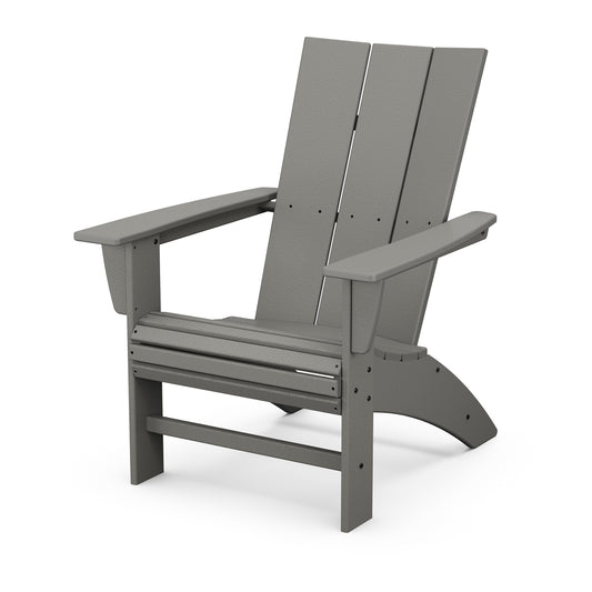 Modern Curveback Adirondack Chair Slate Gray