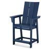 Modern Curveback Adirondack Counter Chair Navy