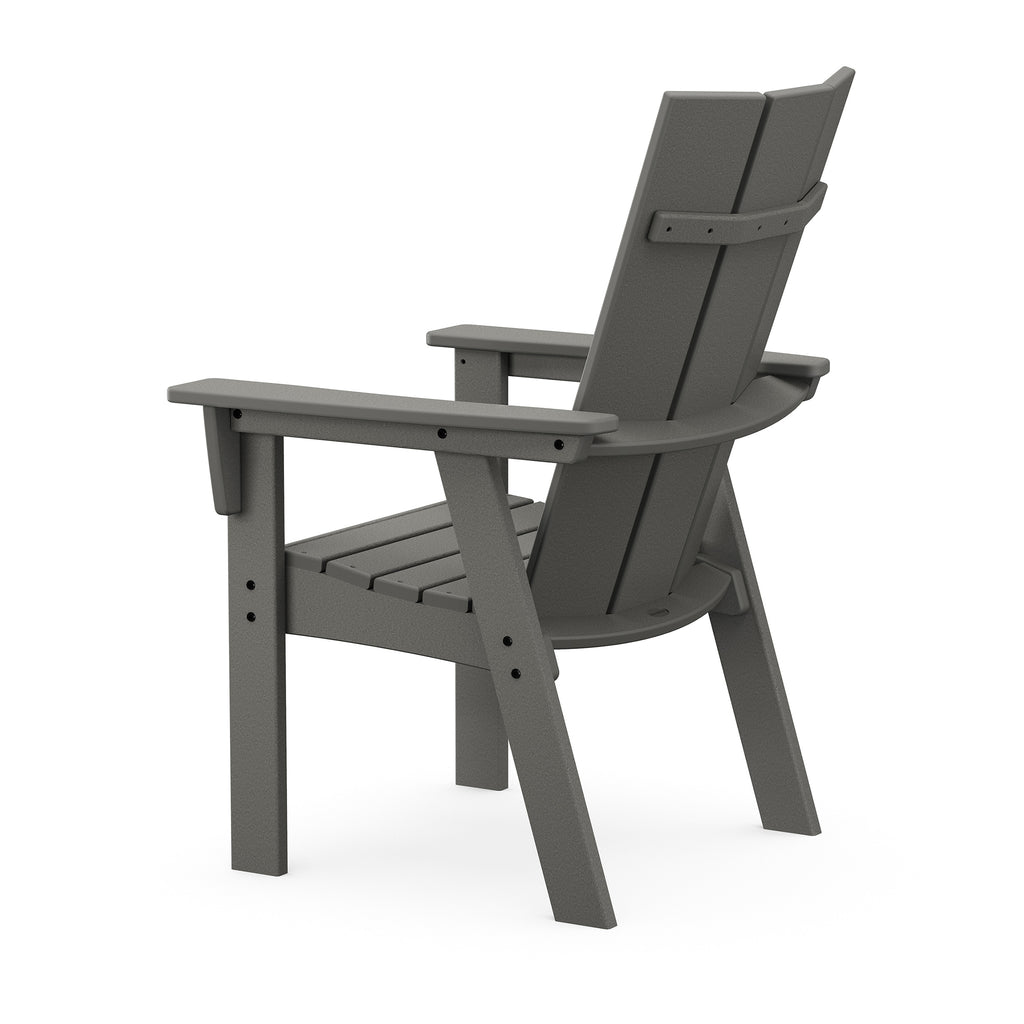 Modern Curveback Adirondack Dining Chair by Polywood ADD620 | Today's Patio