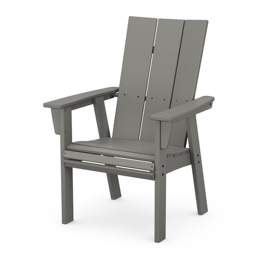 Modern Curveback Adirondack Dining Chair Slate Gray