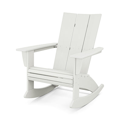 
                  Modern Curveback Adirondack Rocking Chair Vintage White - Image 16
                