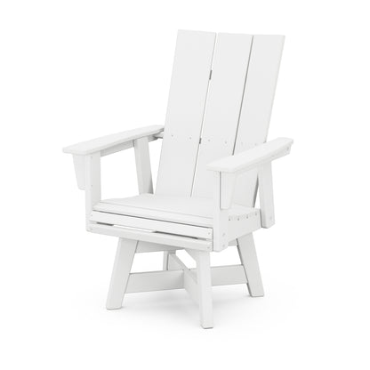 
                  Modern Curveback Adirondack Swivel Dining Chair White - Image 11
                