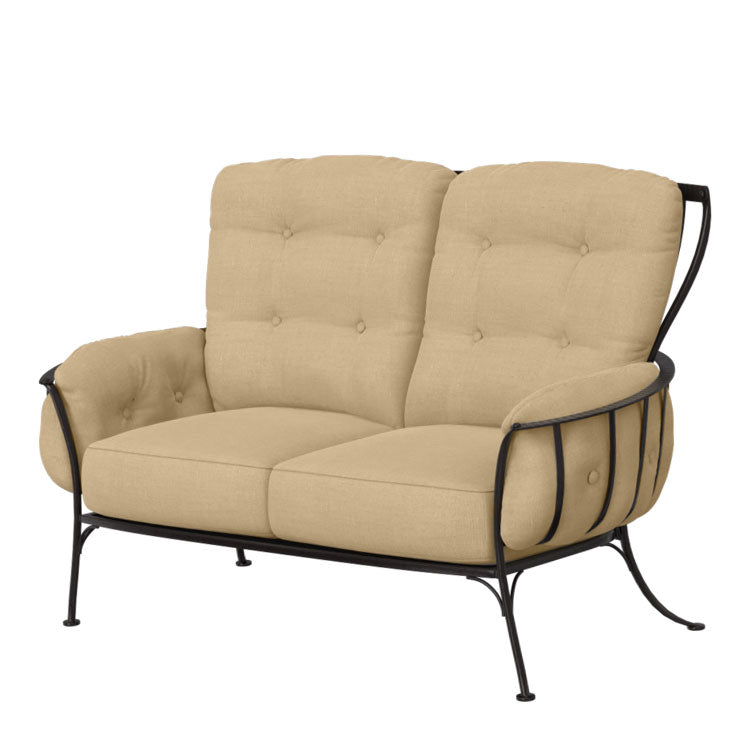 Monterra Loveseat with Belgian Linen Sand Fabric