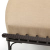 Monterra Ottoman Belgian Linen Sand Fabric Detail