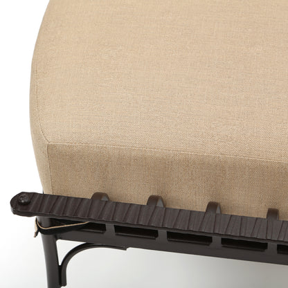 
                  Monterra Ottoman Belgian Linen Sand Fabric Detail - Image 2
                