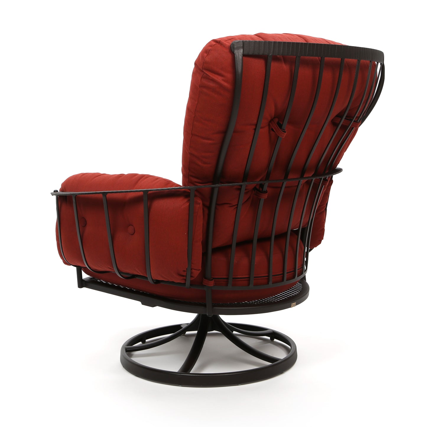 Monterra Swivel Rocker Club Chair Trax Burgundy Fabric Back, image 10