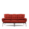 Monterra Three Seat Sofa Merlot Fabric Front