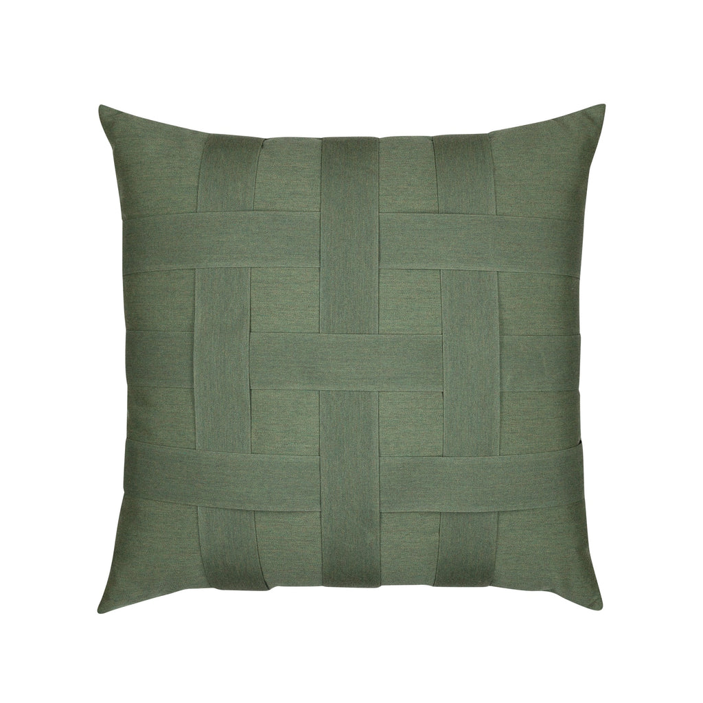 Elaine Smith 20 Square Pillow Basketweave Fern