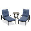 Napili 3 Piece Chaise Lounge Set with Venus Cabana Cushions